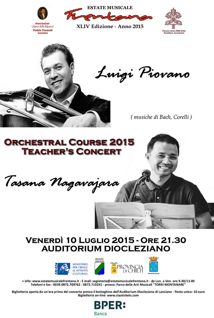 Orchestral Course 2015 Teachers’ Concert