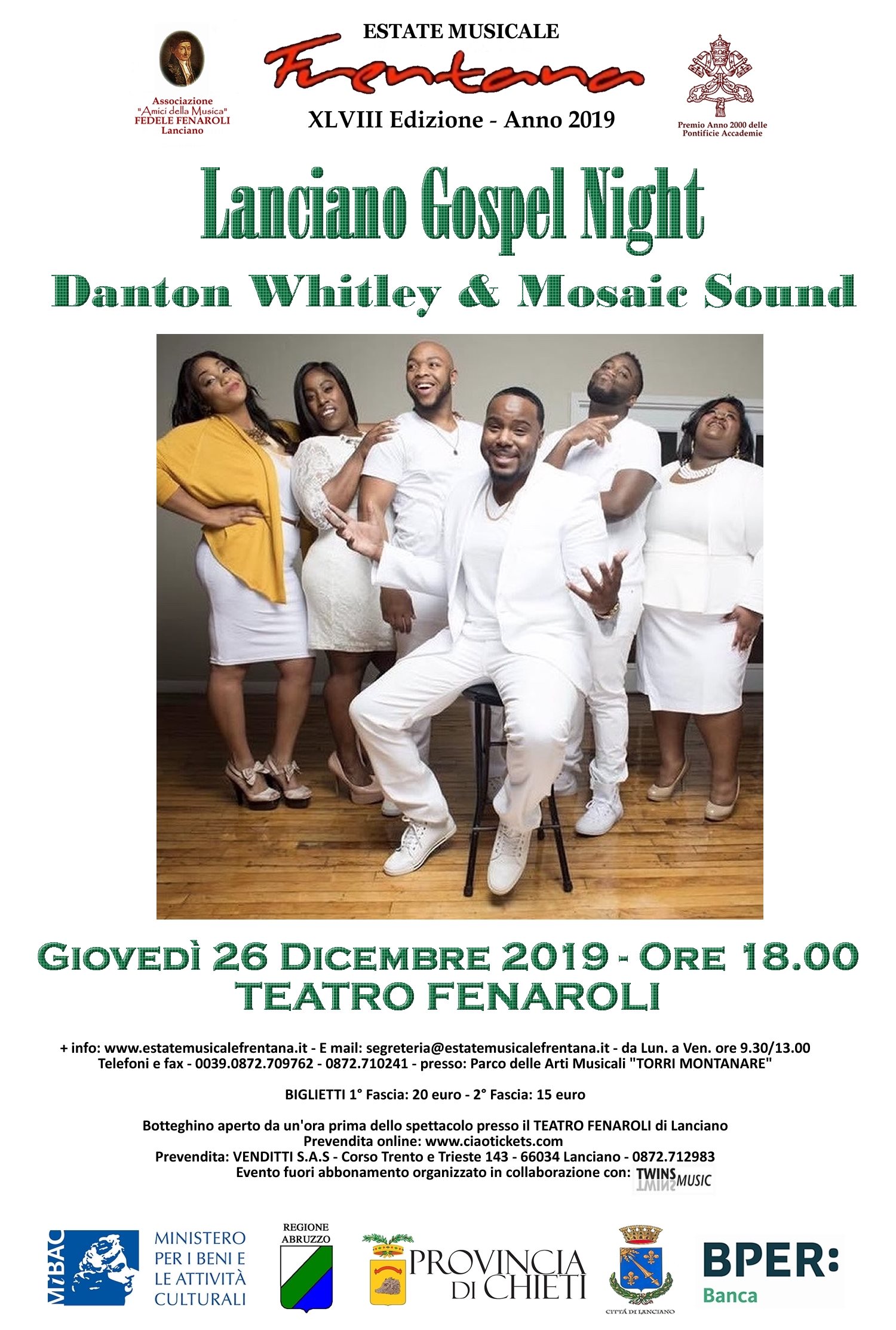 Concerto di Santo Stefano:  Lanciano Gospel Night