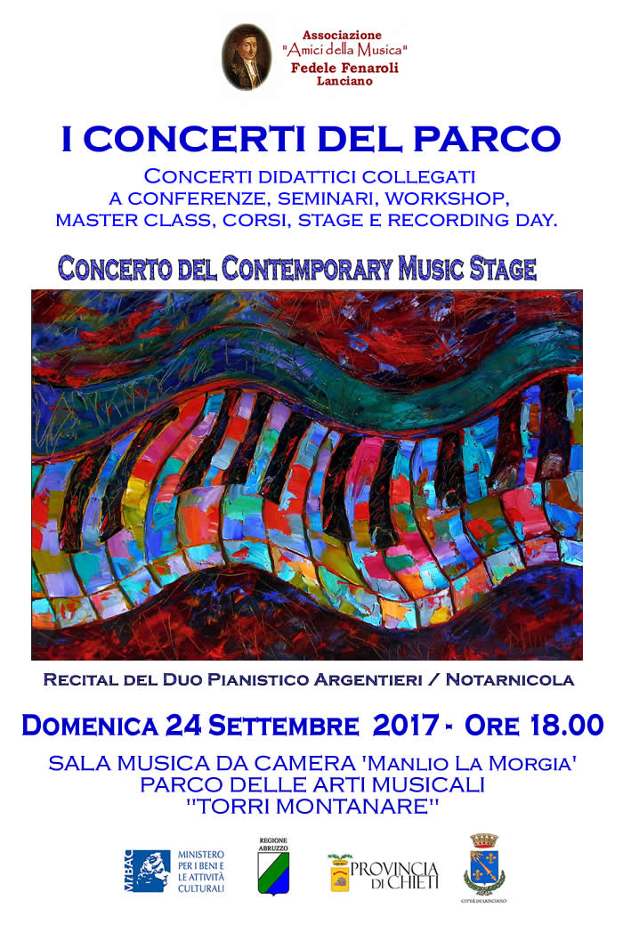 I CONCERTI DEL PARCO - recital del duo pianistico di Argentieri/Notarnicola