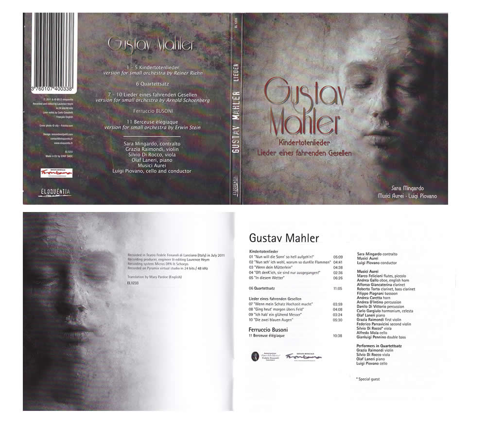 BBC PRESS - Produzione discografica dedicata a Mahler - EMF 2012