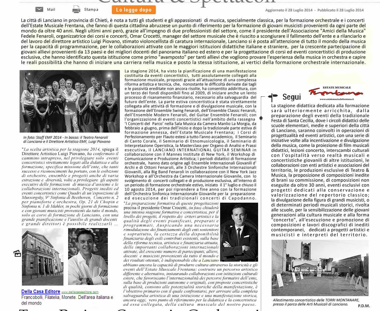 Articolo EMF Lanciano 2014