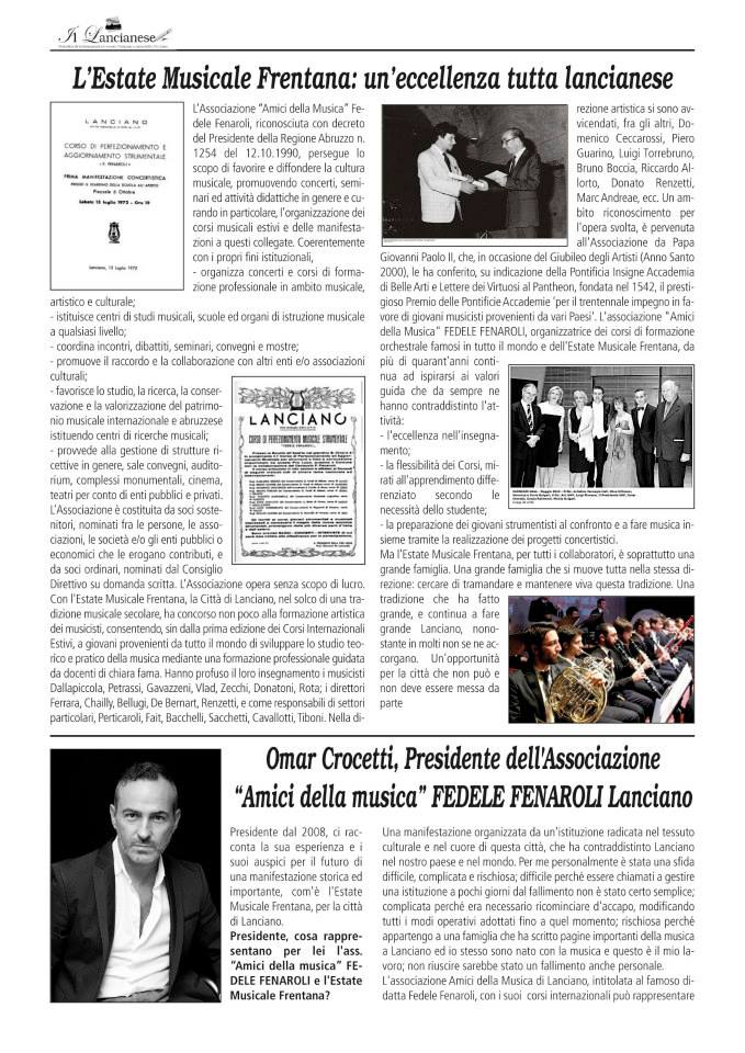 Articolo da IL LANCIANESE