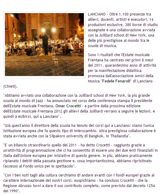 PRESS da ABRUZZO WEB
