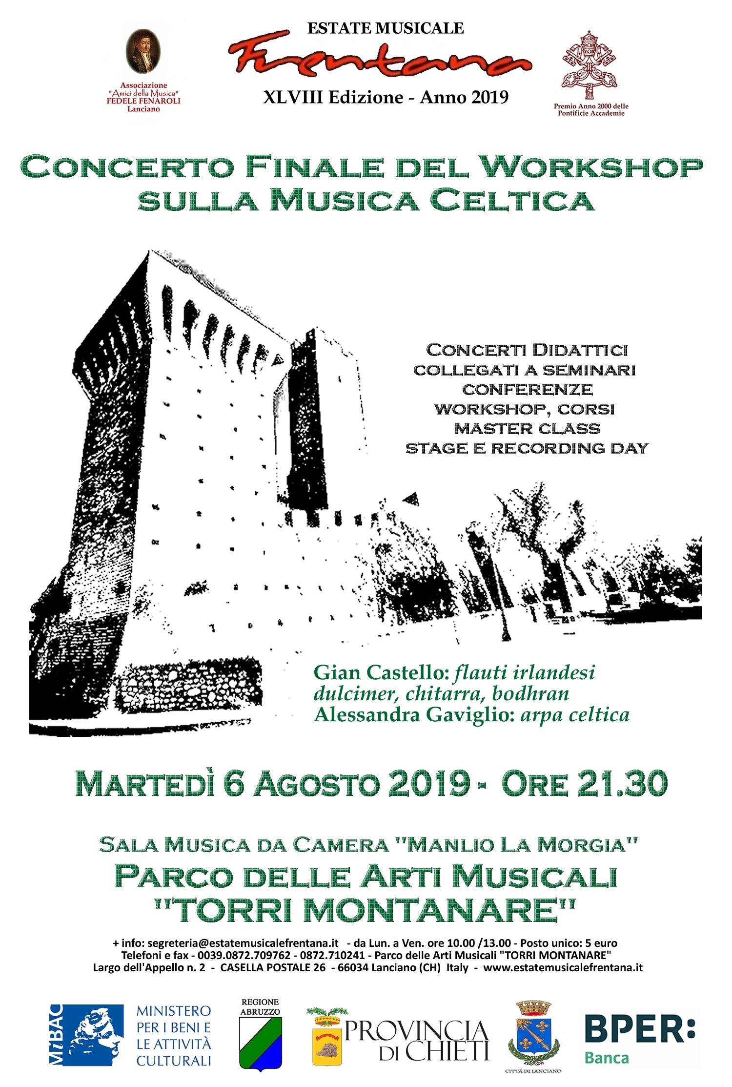 Concerto Finale del WORKSHOP sulla Musica Celtica