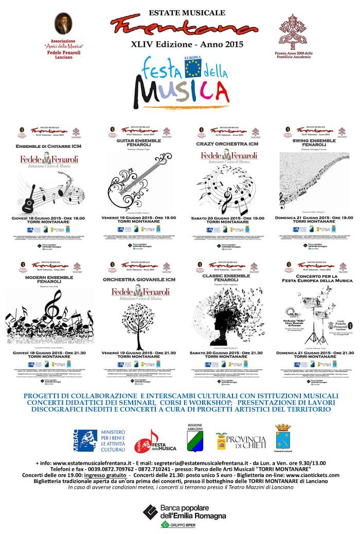 FESTA EUROPEA DELLA MUSICA - EMF 2015