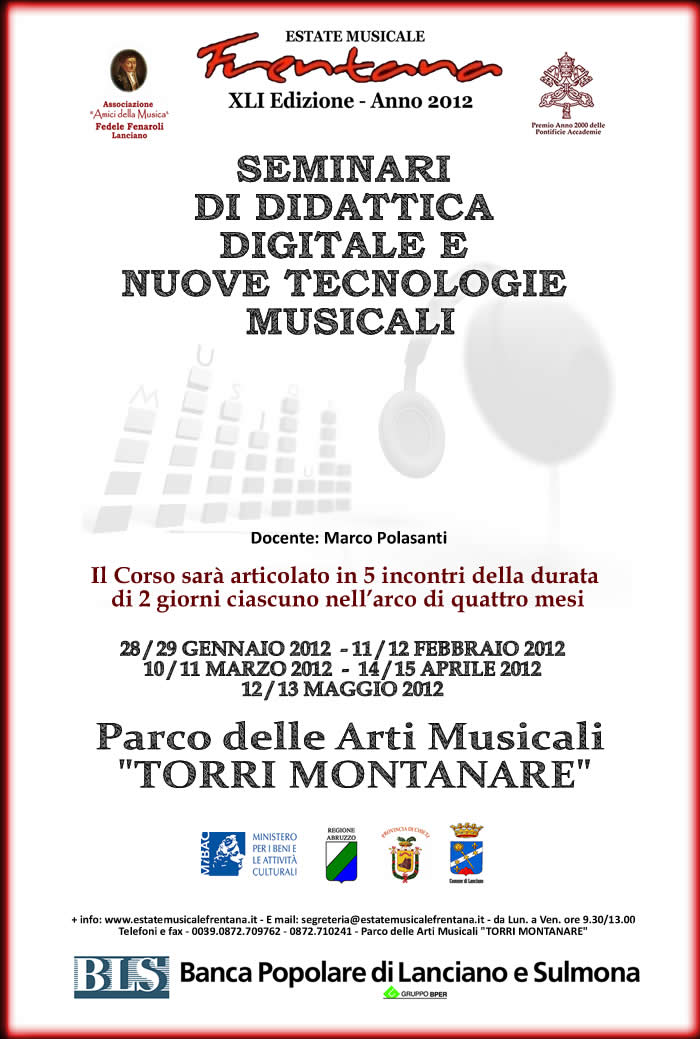 Seminari di Didattica Digitale e nuove Tecnologie Musicali