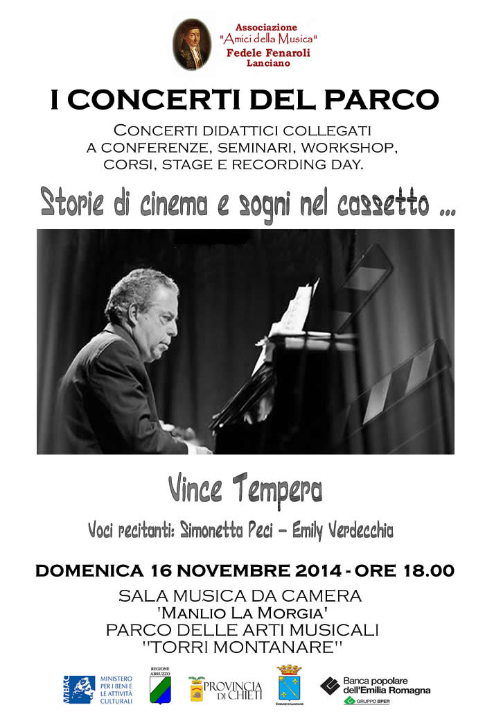 Concerto del Workshop di Comunicazione e Produzione Artistica - Vince Tempera: Storie di Cinema e Sogni nel cassetto …