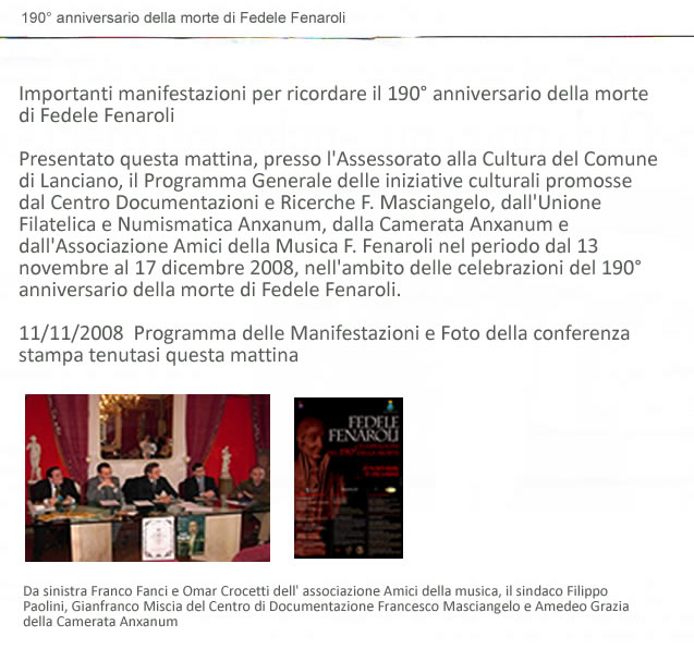 Celebrazione per il 190° di FEDELE FENAROLI