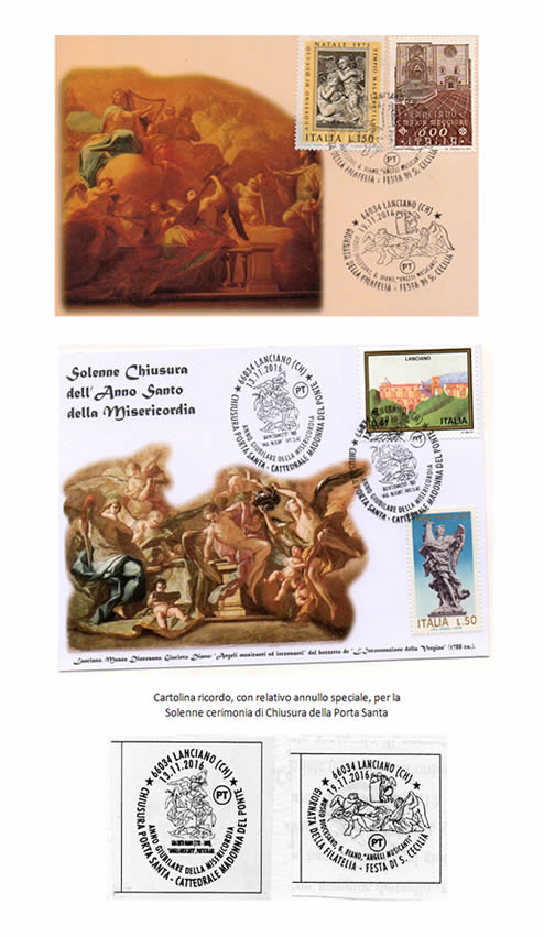 UN AUTUNNO FILATELICO ALL’INSEGNA E DELLA MUSICA E DELL’ARTE, in occasione della FESTA DI SANTA CECILIA 