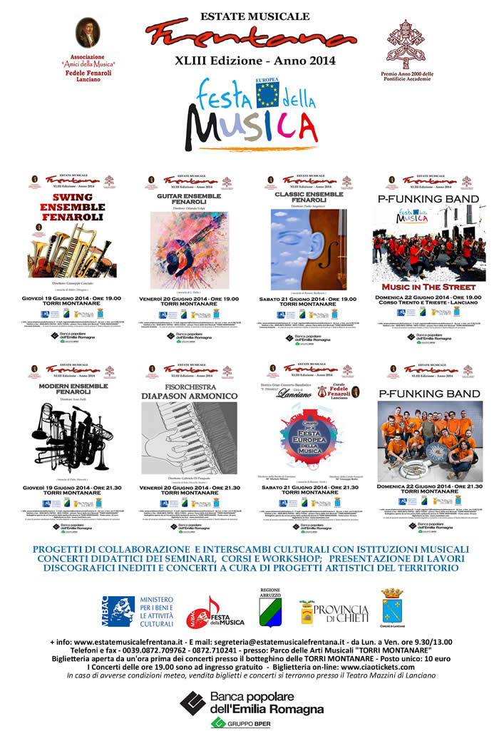 FESTA EUROPEA DELLA MUSICA - EMF 2014