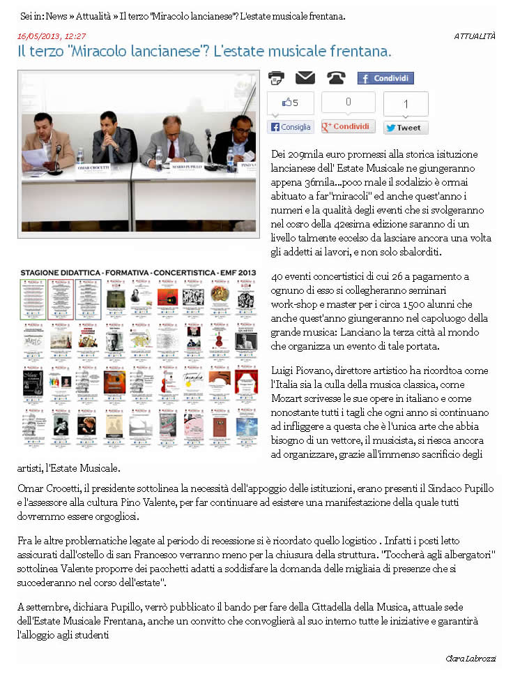 Press da Lancianonews.net