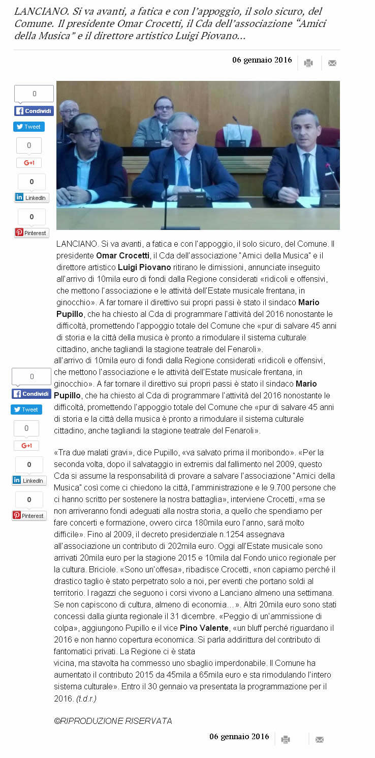 Press da IL CENTRO