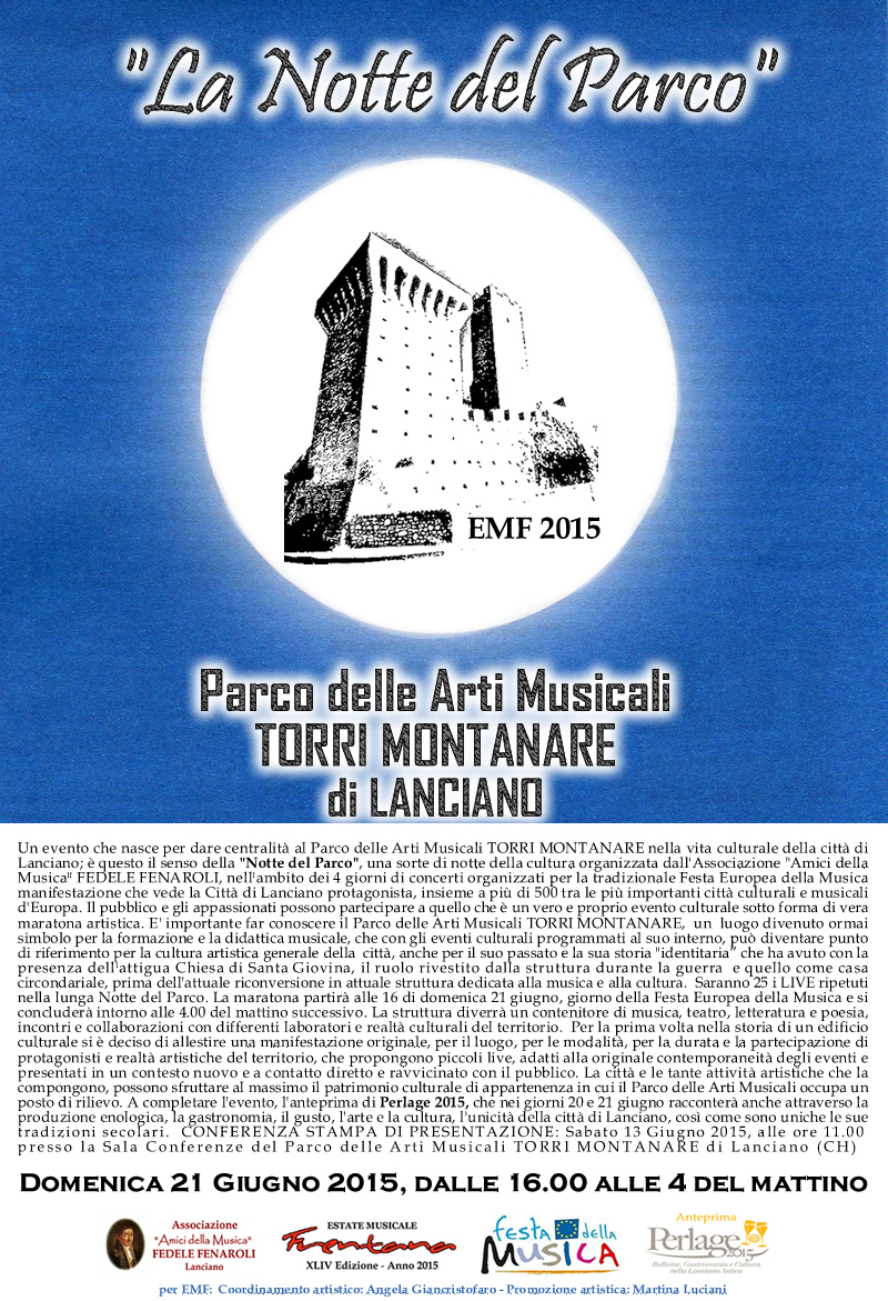 La Notte del Parco – Parco delle Arti Musicali TORRI MONTANARE di Lanciano