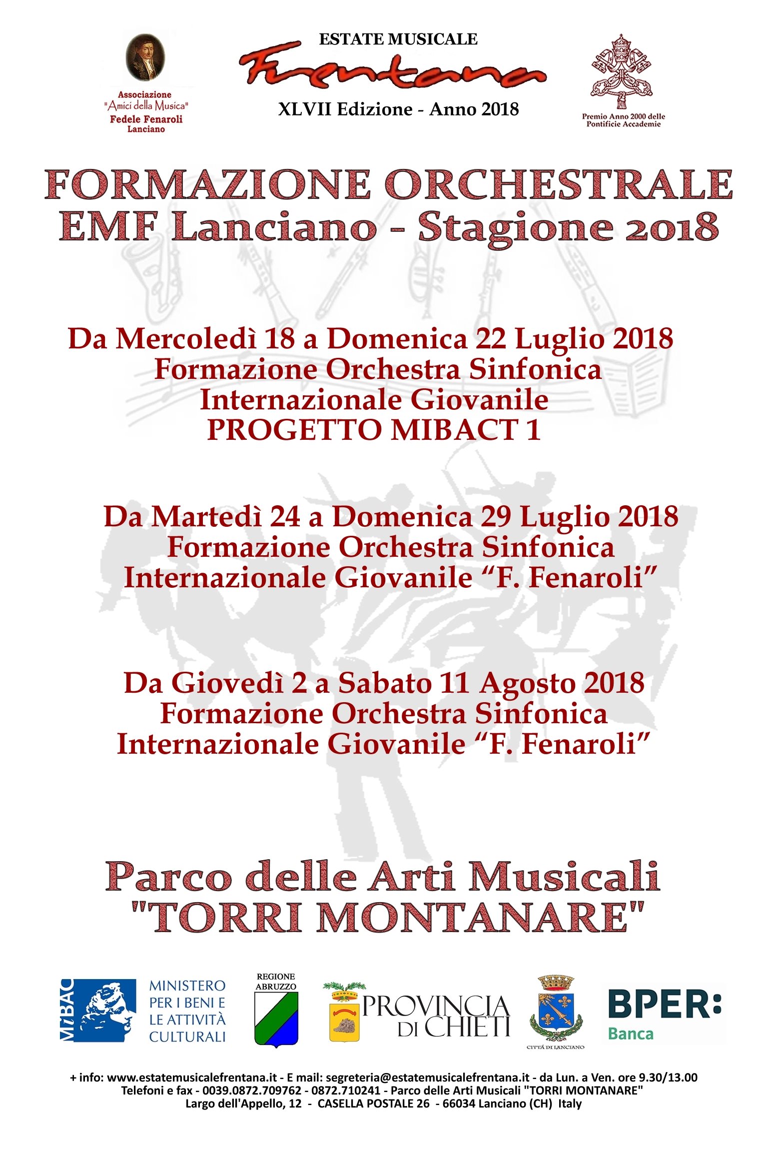 Formazione Orchestrale - EMF 2018