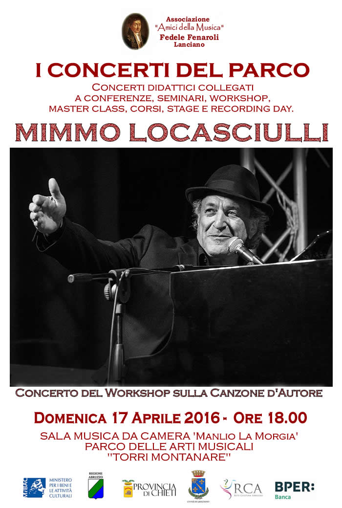 "I CONCERTI DEL PARCO" - Mimmo Locasciulli