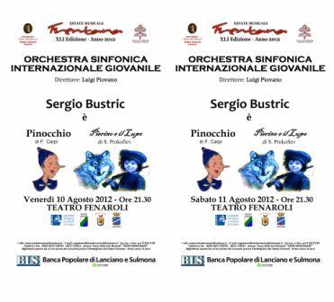COMUNICATO - PINOCCHIO & PIERINO e il LUPO - Orchestra Sinfonica Internazionale Giovanile