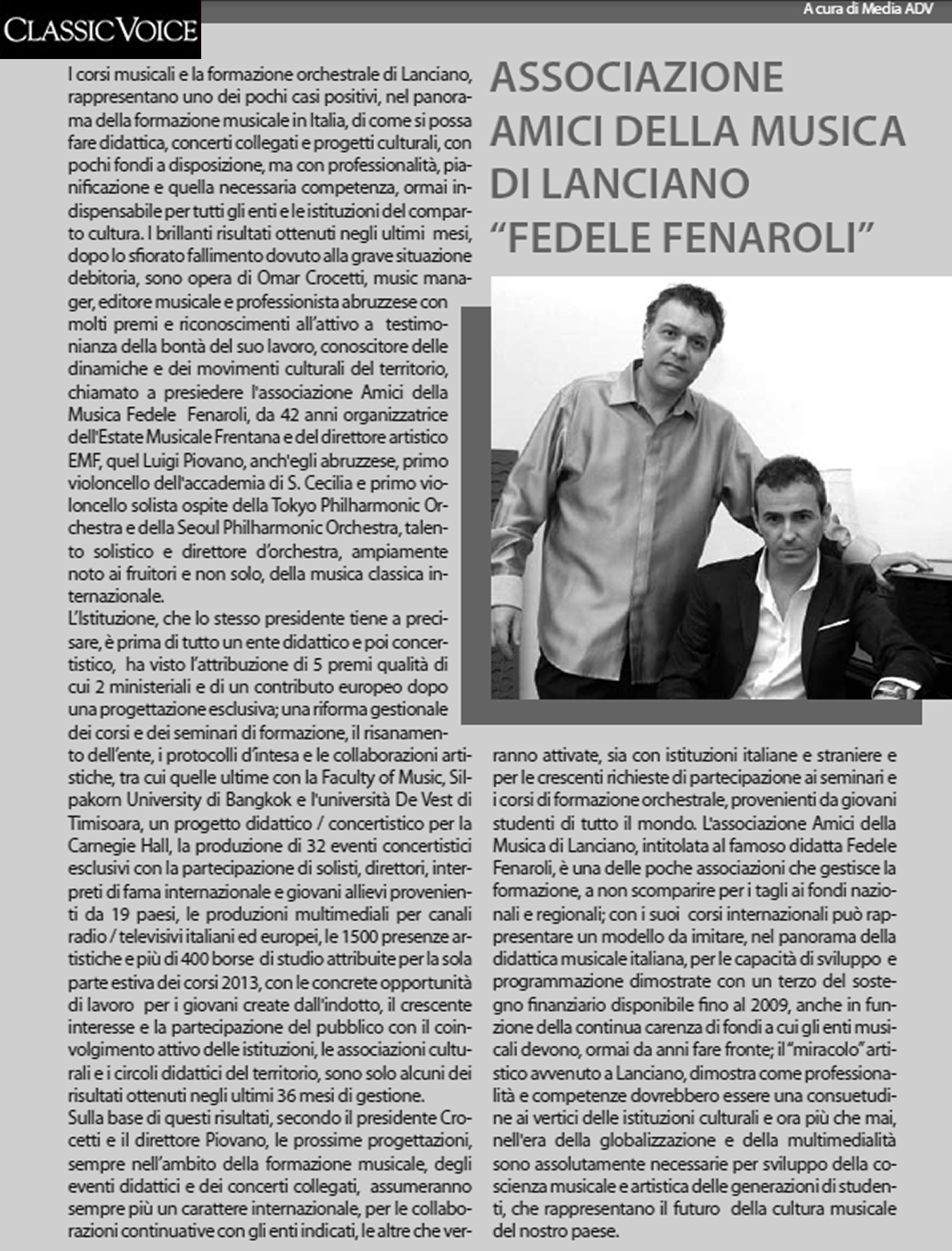 CLASSIC VOICE n. 172 Settembre 2013