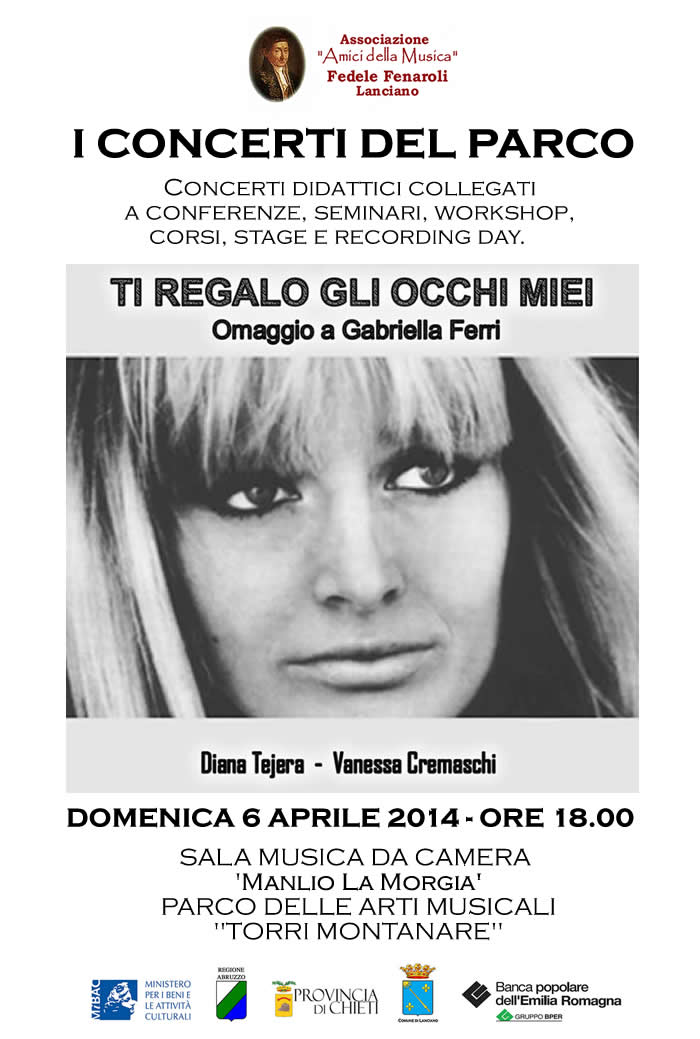 TI REGALO GLI OCCHI MIEI - "Omaggio a Gabriella Ferri"