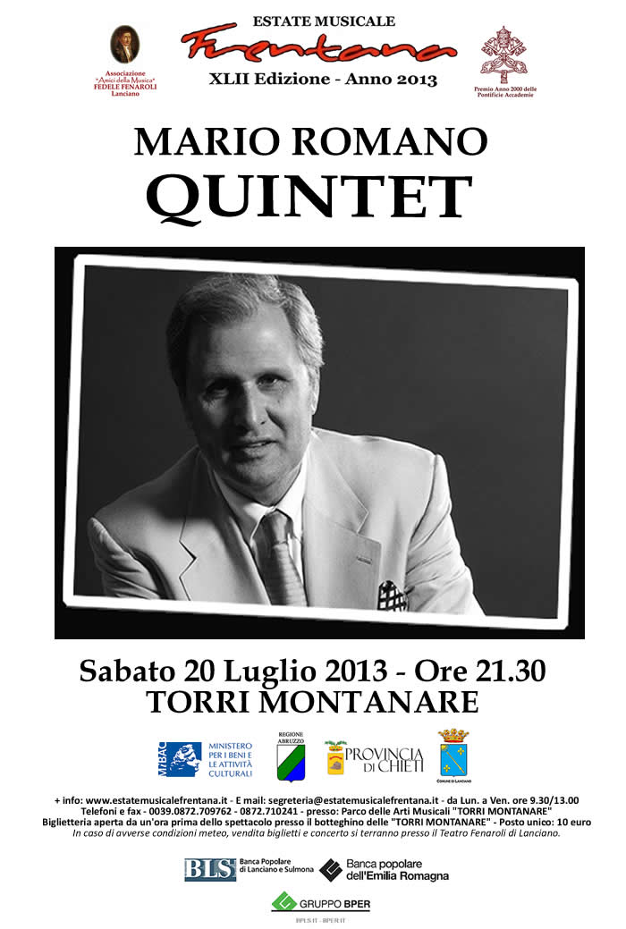 COMUNICATO UFFICIALE - ANNULLAMENTO CONCERTO MARIO ROMANO 