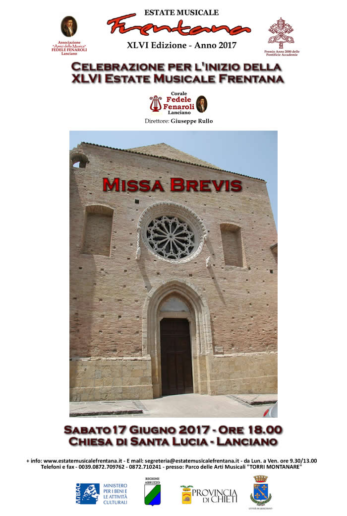 MISSA BREVIS - EMF 2017