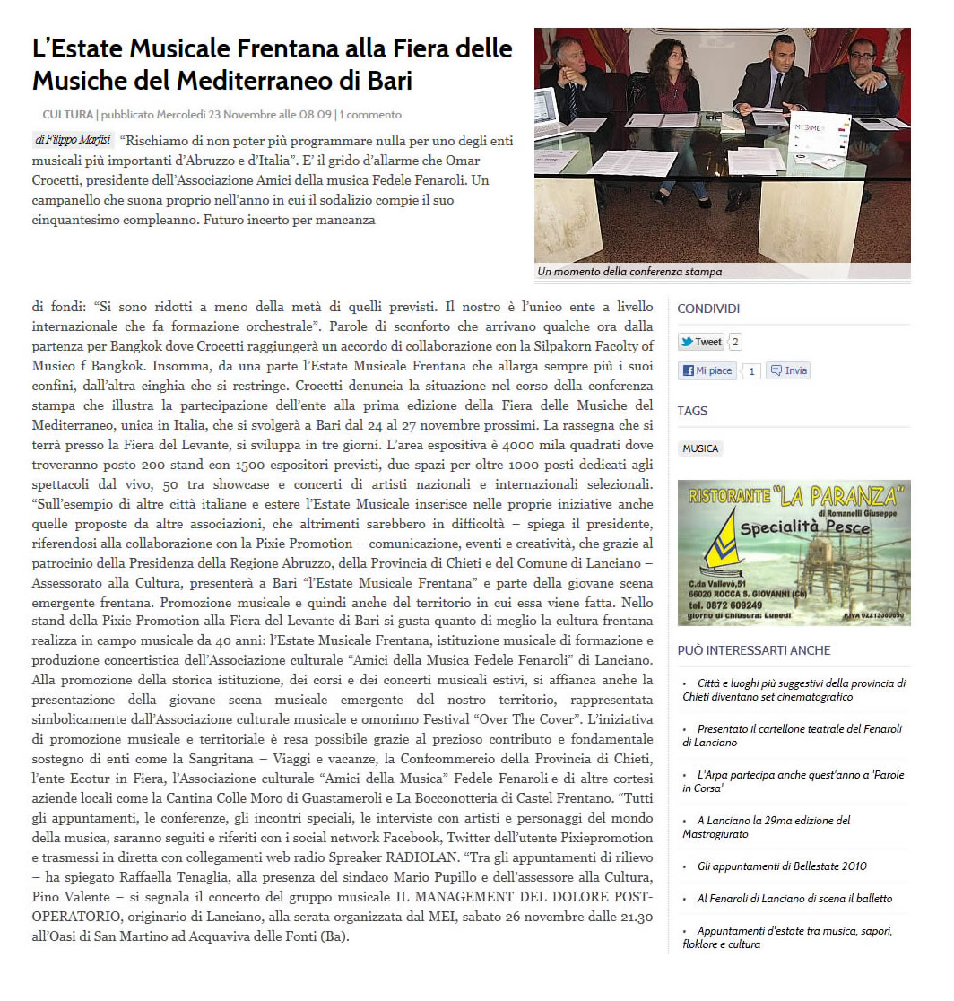 Press da Abruzzo Quotidiano.it