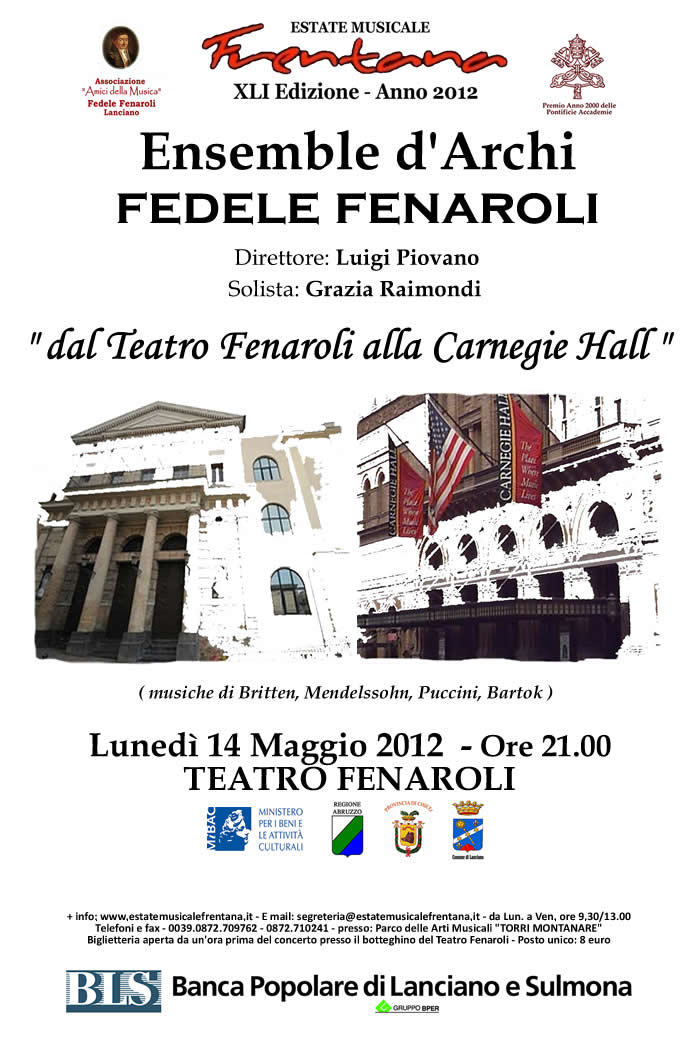 PROGETTO CARNEGIE HALL - EMF 2012