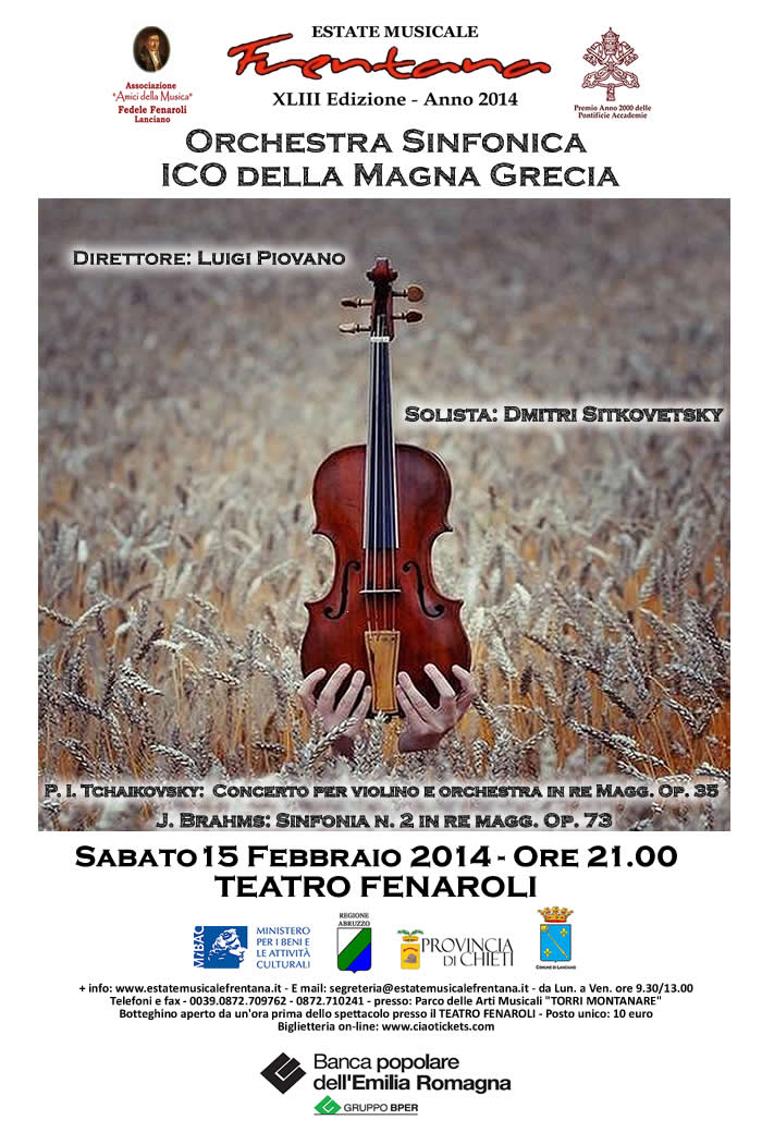 CONCERTO INAUGURALE -  XLIII Stagione Didattica e Concertistica - EMF Lanciano 2014