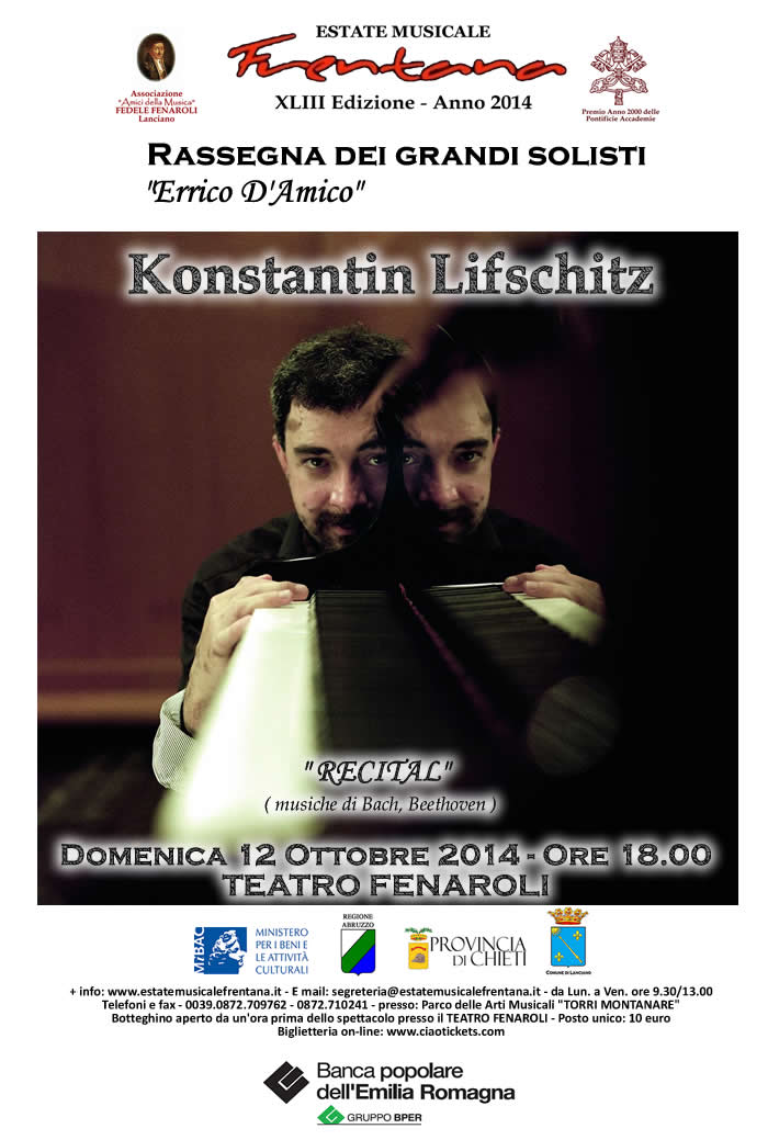Recital pianistico di Konstantin Lifschitz 