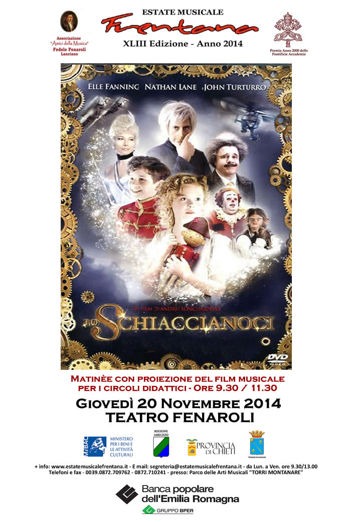 Proiezione  del film musicale "Lo Schiaccianoci"
