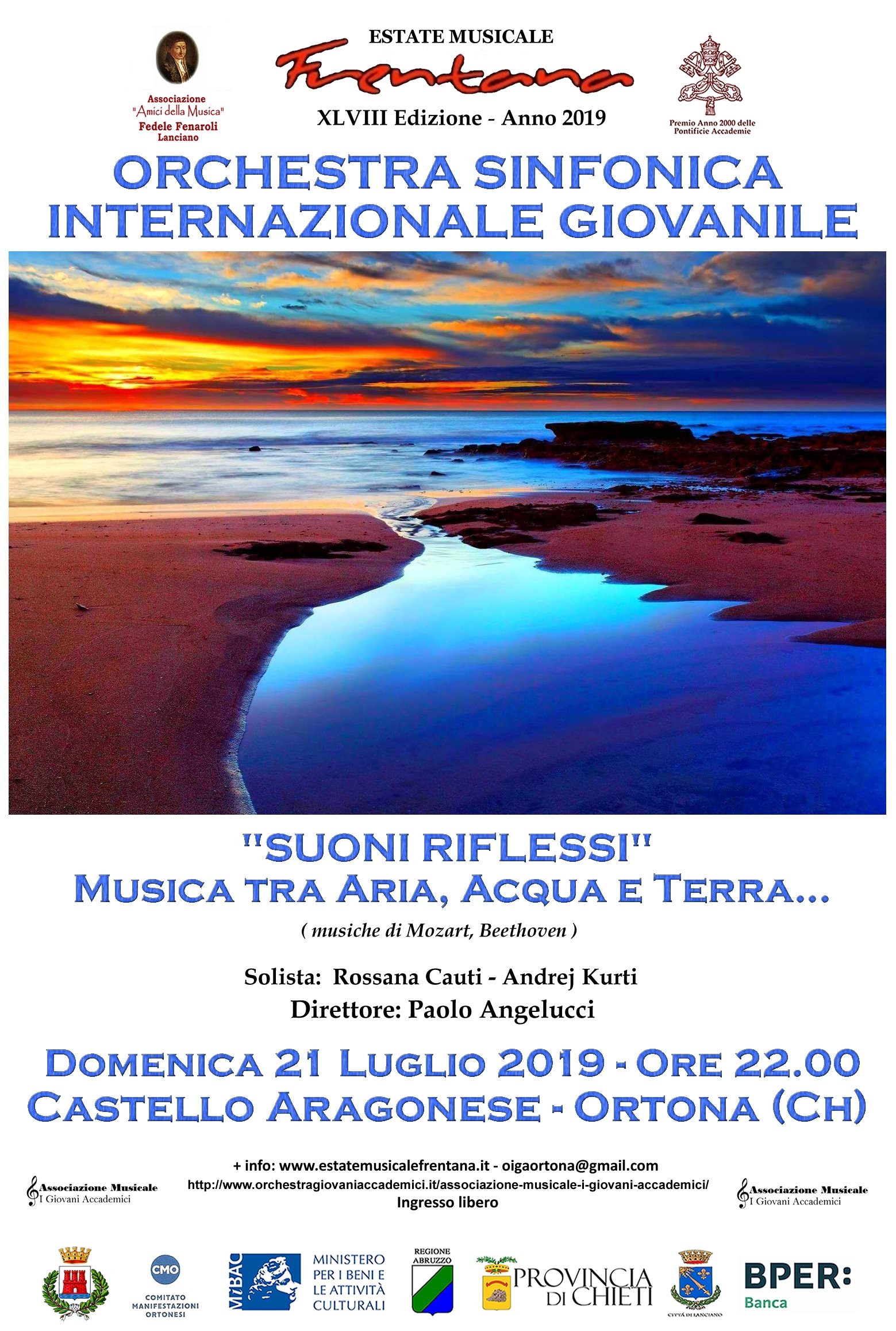 “Suoni Riflessi” - Musica tra Aria, Acqua e Terra … Orchestra Sinfonica Internazionale Giovanile