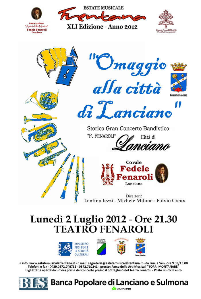 “OMAGGIO ALLA CITTA’ DI LANCIANO” 