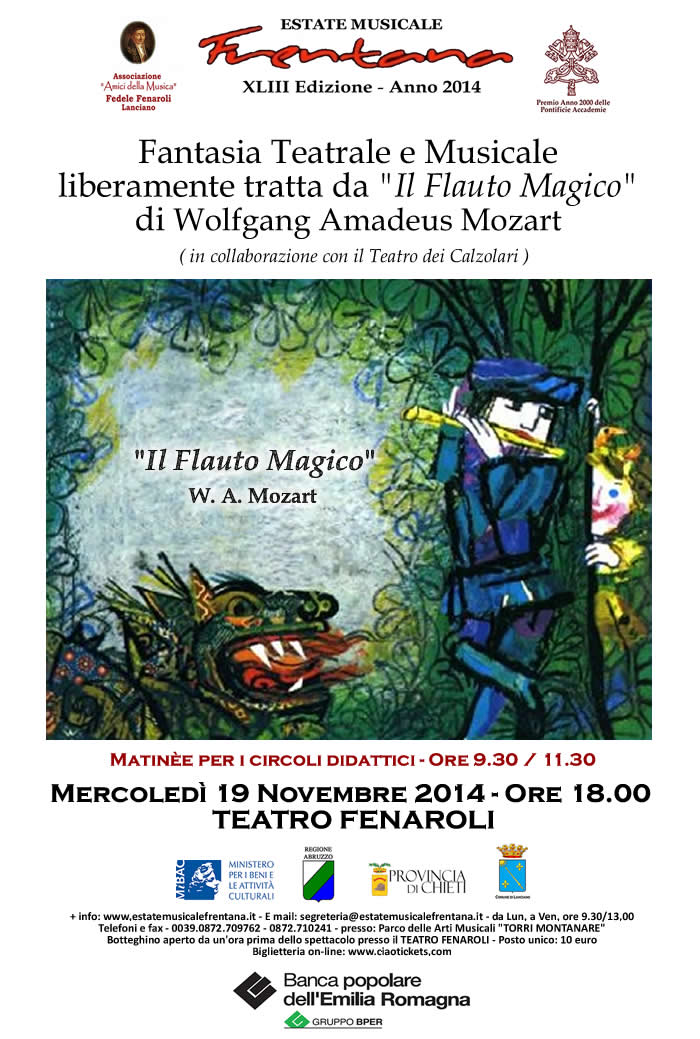 Fantasia Teatrale e Musicale, liberamente tratta dal "Flauto magico" di W. A. Mozart