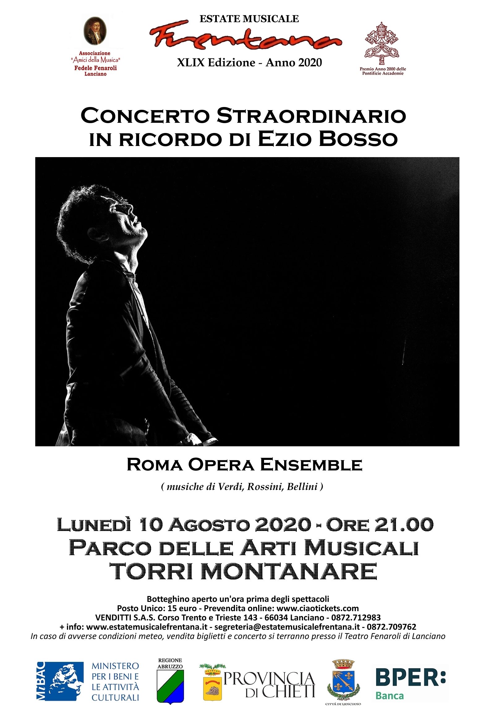 Concerto straordinario in ricordo di Ezio Bosso