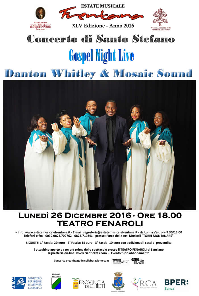 Concerto di Santo Stefano - Gospel Night Live