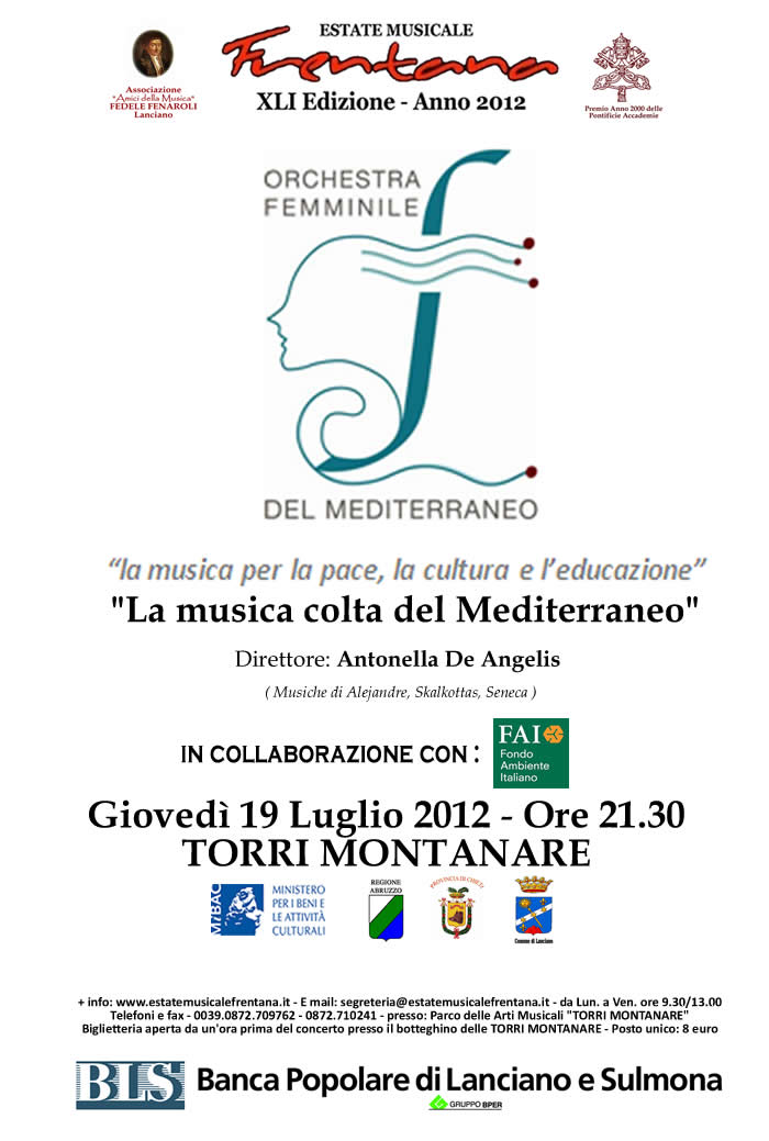 "LA MUSICA COLTA DEL MEDITERRANEO"