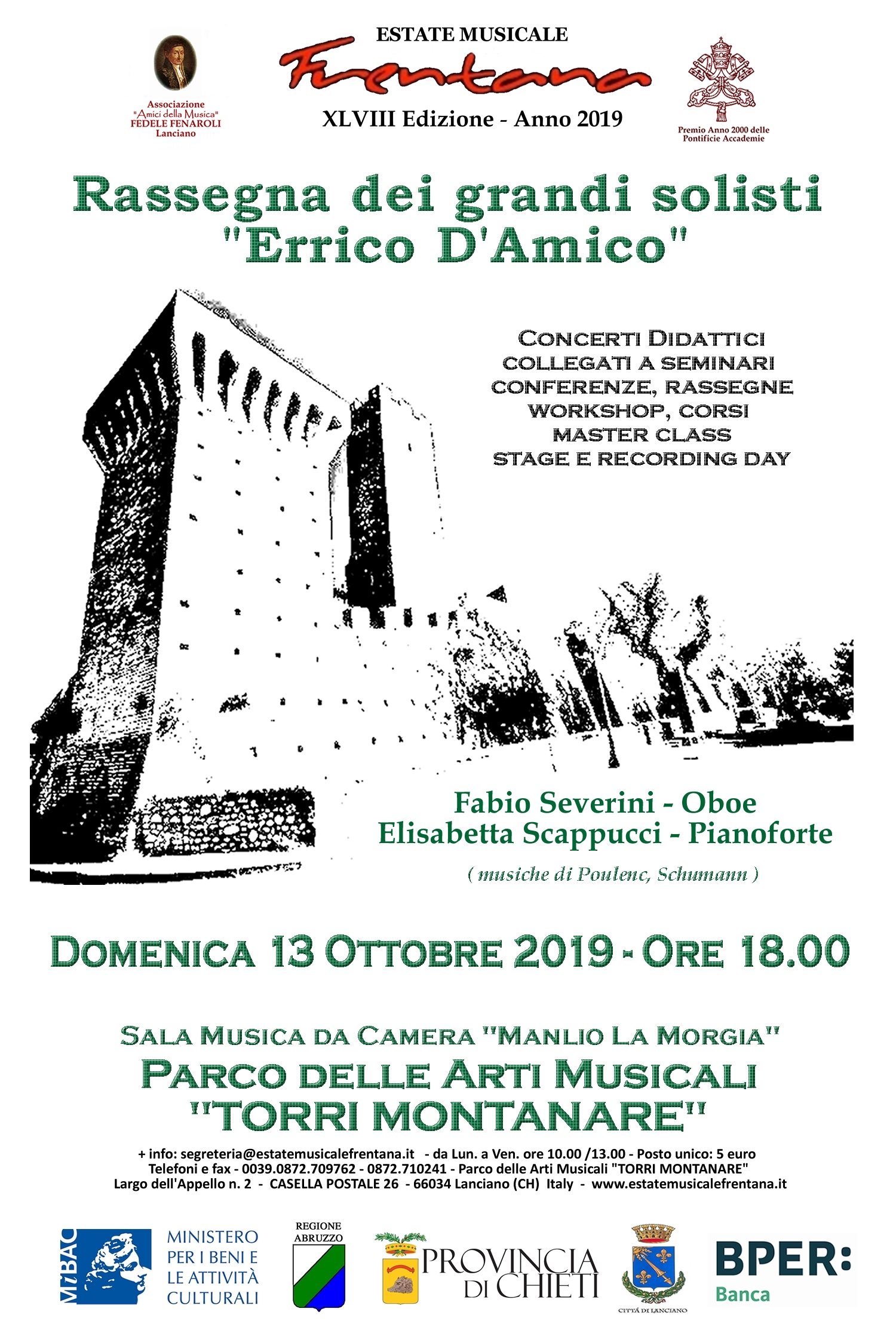 Rassegna dei Grandi Solisti “Errico D’Amico”