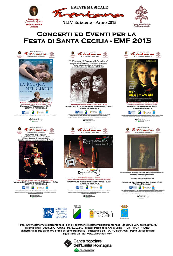 CONCERTI DELLA FESTA DI SANTA CECILIA