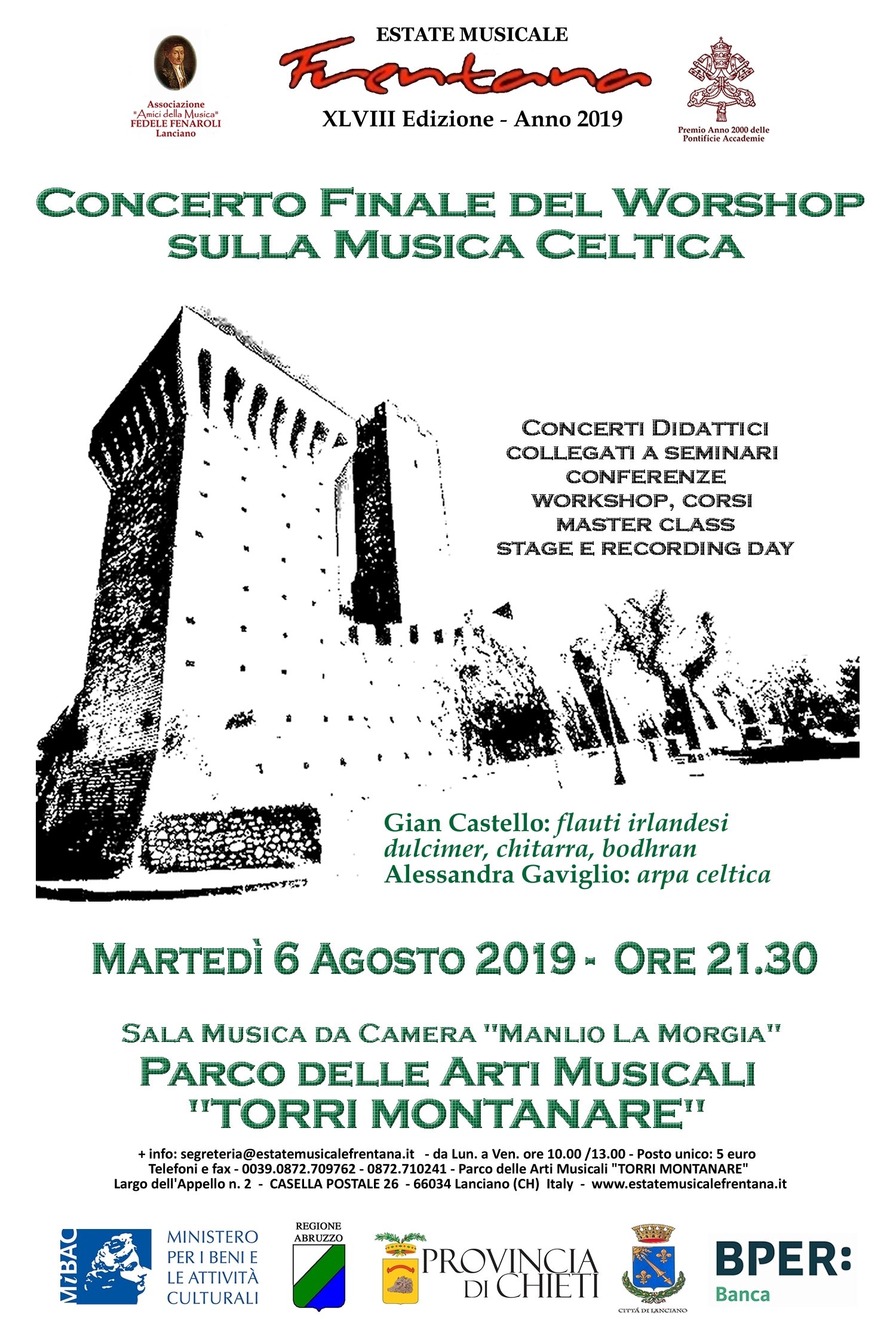 Concerto Finale del Workshop sulla Musica Celtica