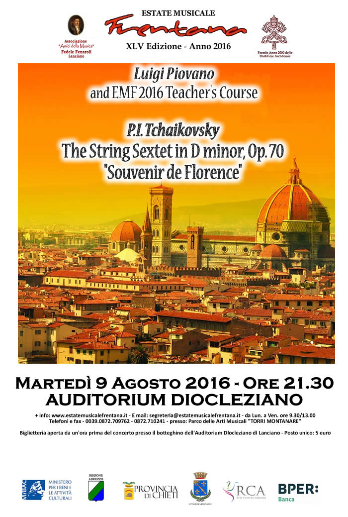 Faculty Concert Performances  -  Luigi Piovano and EMF 2016 Teacher