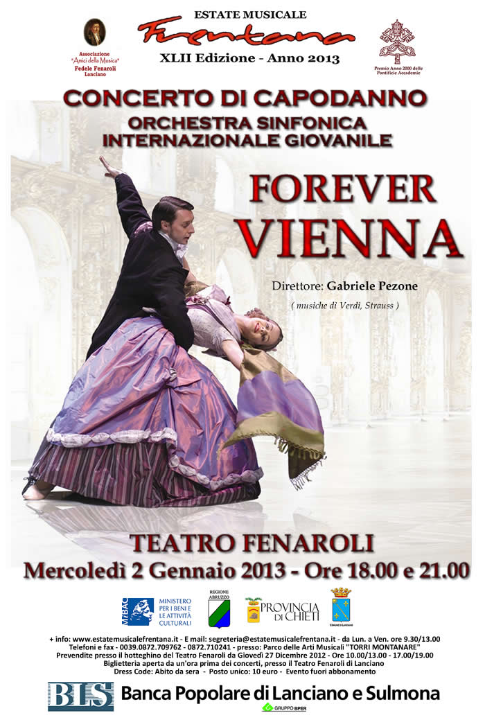 FOREVER VIENNA - Concerti di Capodanno - Orchestra Sinfonica Internazionale Giovanile