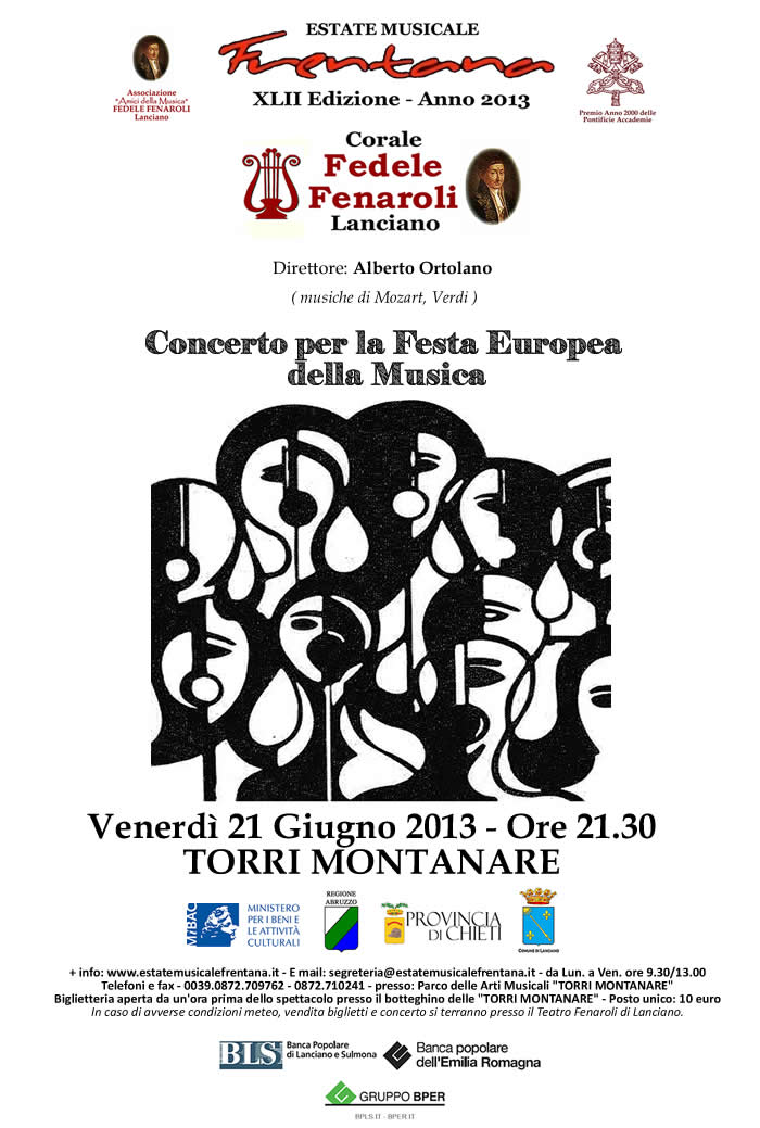 "Concerto per la Festa Europea della Musica"