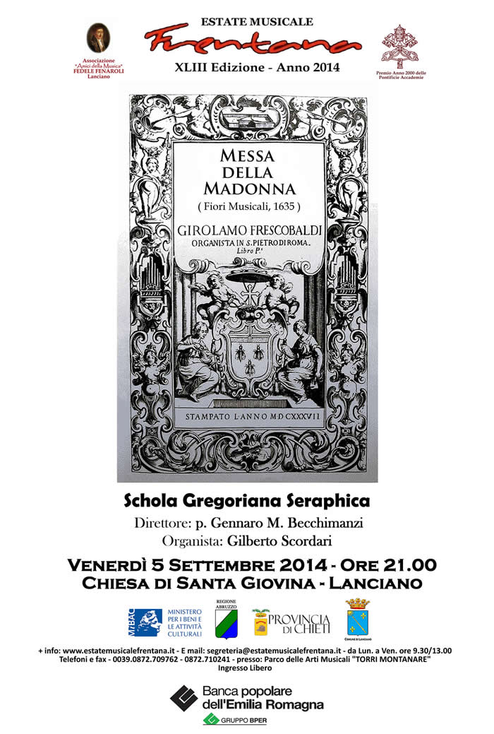 GIROLAMO FRESCOBALDI: Messa della Madonna (Fiori Musicali, 1635)
