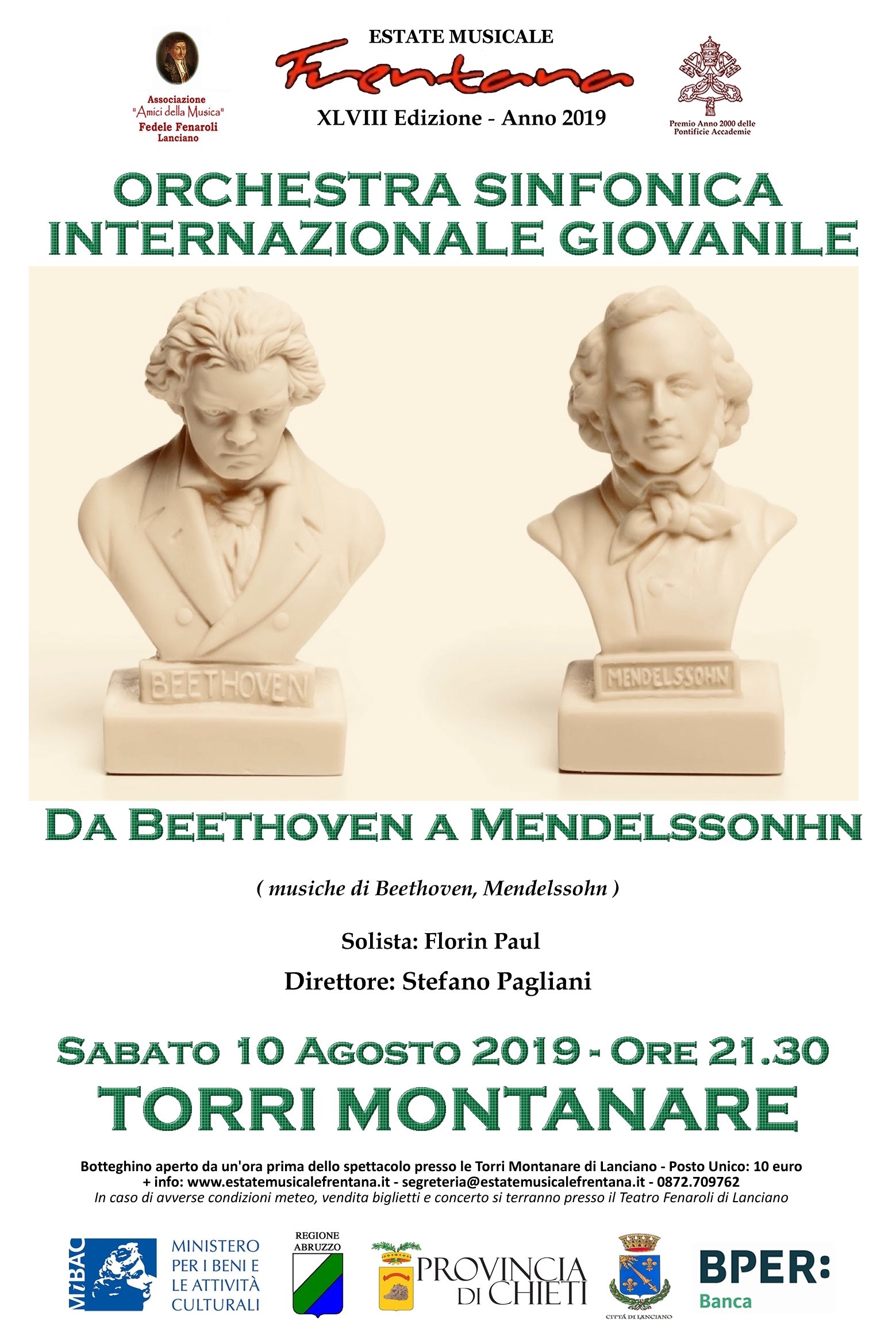 “Da Beethoven a Mendelssohn” - Orchestra Sinfonica Internazionale Giovanile