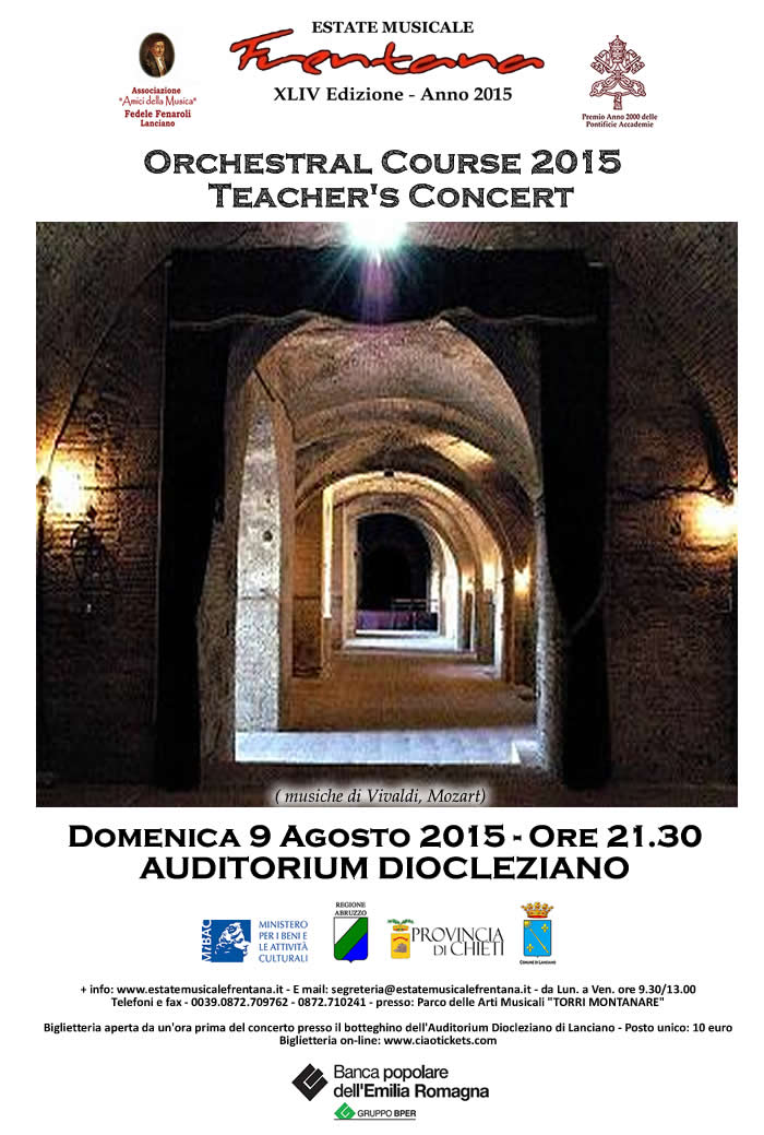 Orchestral Course 2015 Teacher