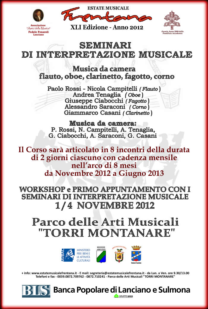 Seminari di Interpretazione Musicale
