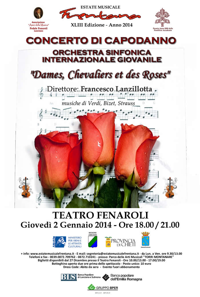 CONCERTI DI CAPODANNO - ANNO 2014 - ORCHESTRA SINFONICA INTERNAZIONALE GIOVANILE
