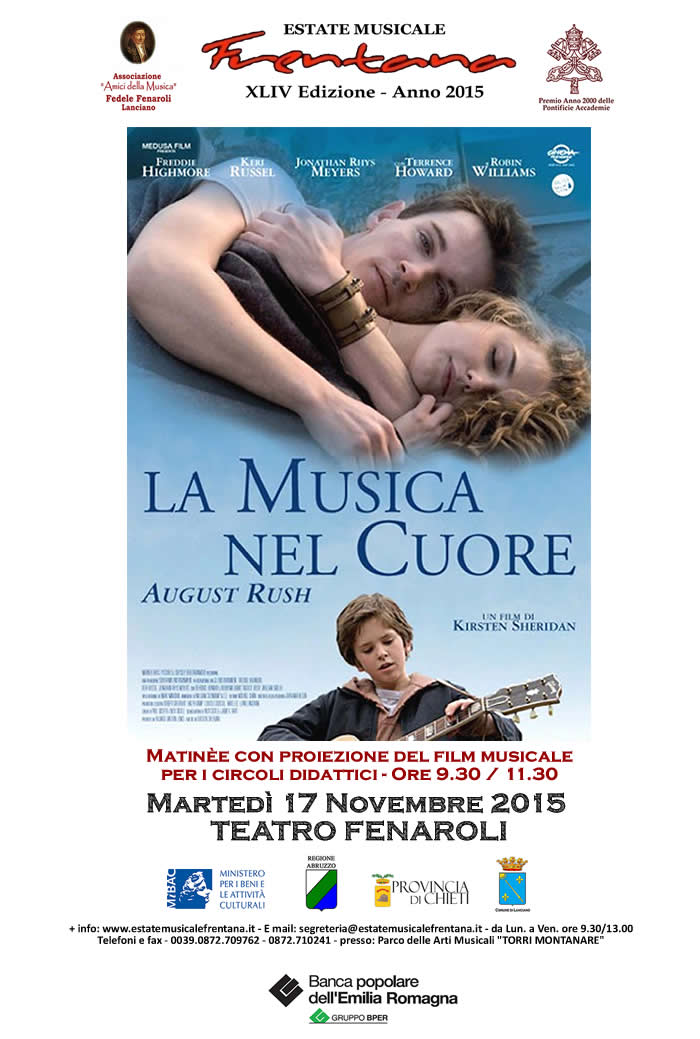 Proiezione  del film musicale ”La Musica nel Cuore”  