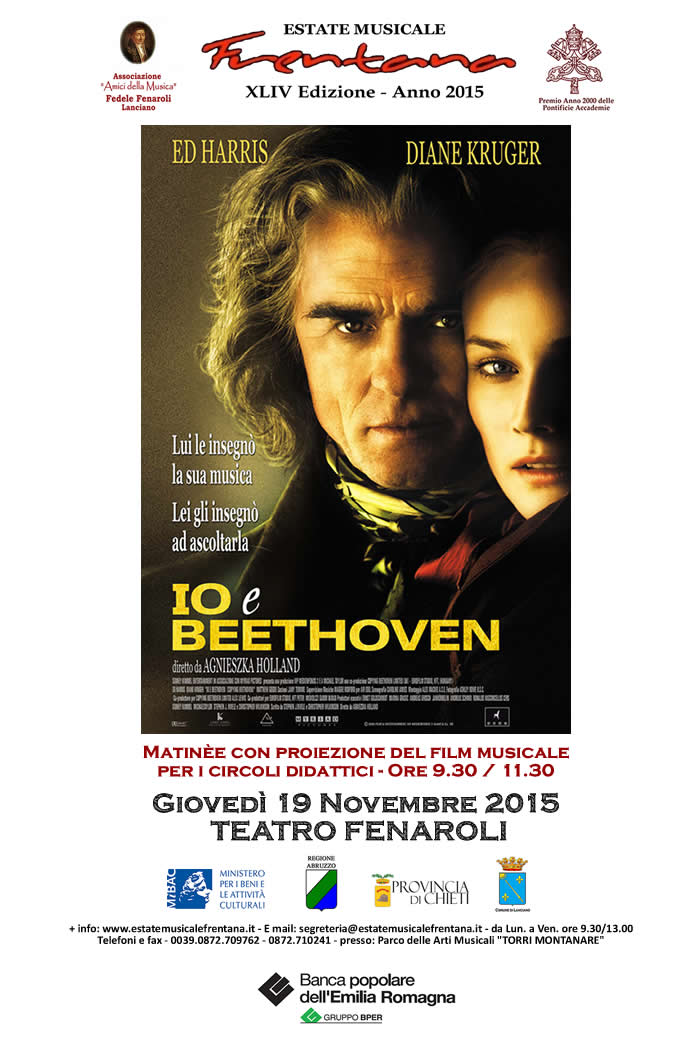 Proiezione  del film musicale "Io e Beethoven"  