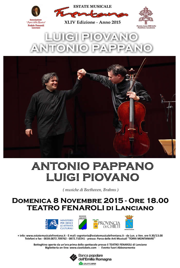 Luigi Piovano e Antonio Pappano -  Antonio Pappano e Luigi Piovano         